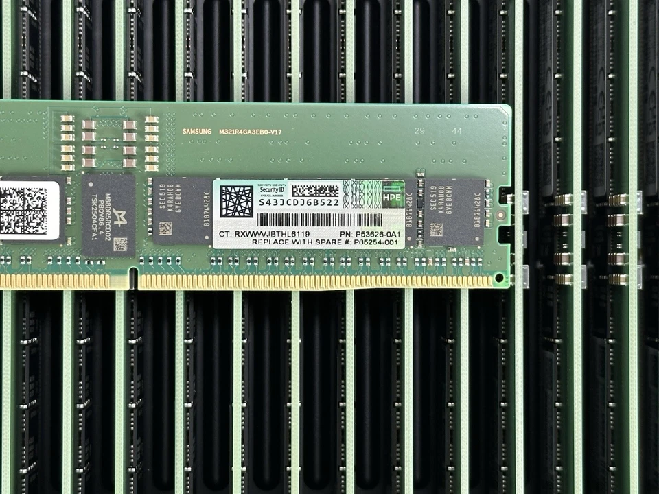HPE P53626-0A1 1x 32GB 2Rx8 PC5-5600B-R ECC RDIMM DDR5 RAM Server Memory Samsung - Image 3 of 4