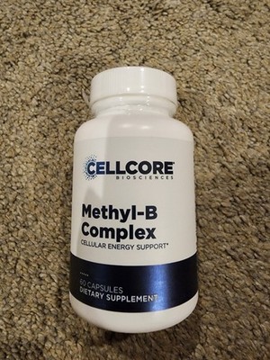 CellCore Biosciences Methyl-B Complex dietary supplement in a 60-capsule bottle