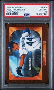 2024 Bowman Julio Rodriguez 1955 Anime Case Hit #BA-14 PSA 10 Gem Mint