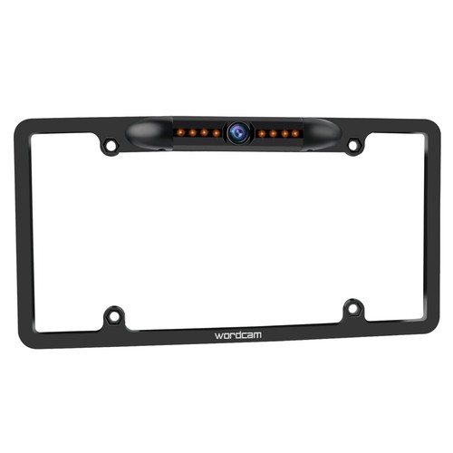 License Plate Frame Rear View Backup Camera 170° Viewing Angle Universal Car ...