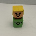 Vintage Playskool McDonalds Mom 1974 Square People Person Figurine ￼