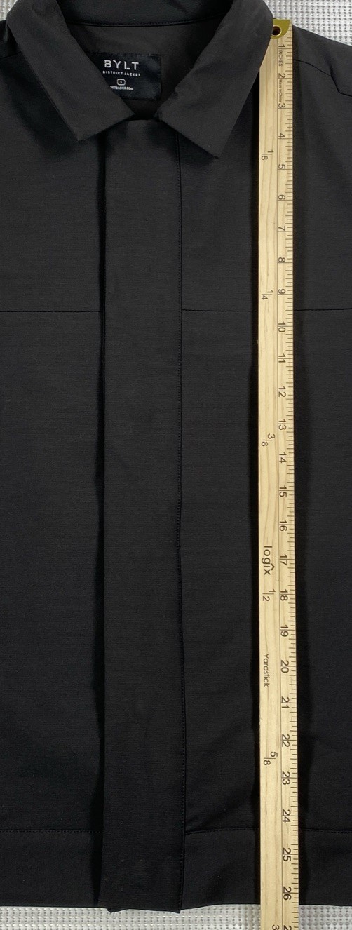 BYLT District Jacket Black Snap Button Softshell … - image 4