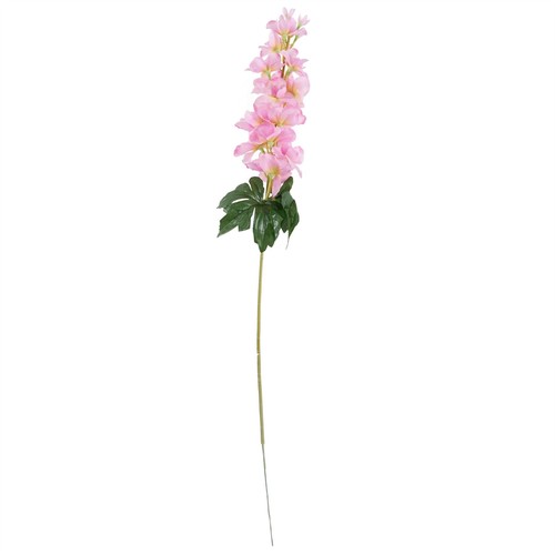 Pink Delphinium Flowers Tropical with Glass Vase Large 60cm Artificial Deluxe - Picture 2 of 5