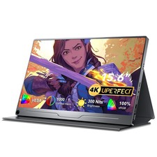 UPERFECT 15.6" 4K 3840*2160 HDR IPS Portable Monitor For UBS C Computer Laptop
