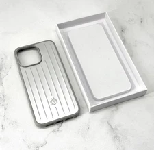 Rimowa Silver Aluminum iPhone 16 Pro Case New