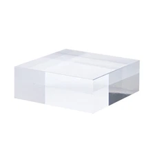 3" x 3" x 1" Jewelry Display Riser, Acrylic Cube Display Stand, Clear