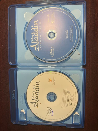 Disney Aladdin Edición Diamante Blu-Ray DVD Película Familia Niños Región 1 Envío Gratis - Imagen 4 de 5