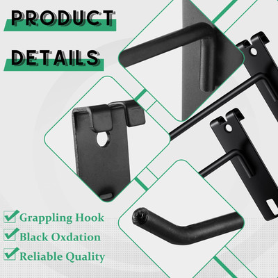 Zonon 100 Pcs Gridwall Hooks Accessories 2/4/6 Inch Metal Grid