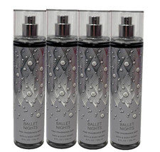 4 BATH  BODY WORKS BALLET NIGHTS FINE FRAGRANCE MIST BODY SPRAY 8 FL OZ NEW