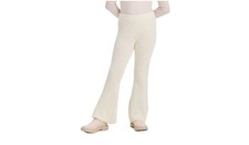 Art Class Girls' Large 10/12 Light White Flare Leg Elastic Waist Cozy Pants