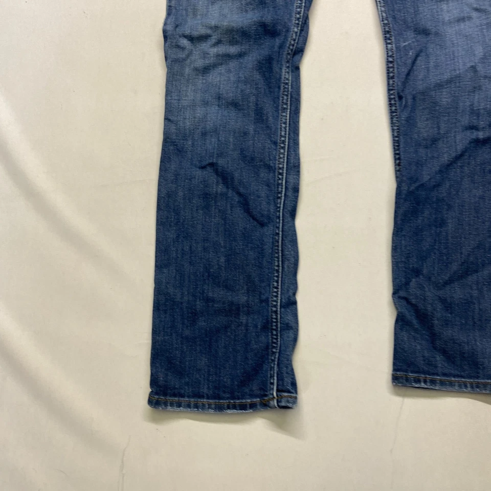 Vans Off The Wall Jeans Mens 30x30 Blue Denim 5-Pockets Mid-Rise Straight Leg - Image 3 of 4