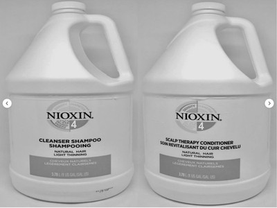 NIOXIN System 4 Shampoo & Conditioner Gallon Set   128 oz or 8 x 33.8 oz Bottles
