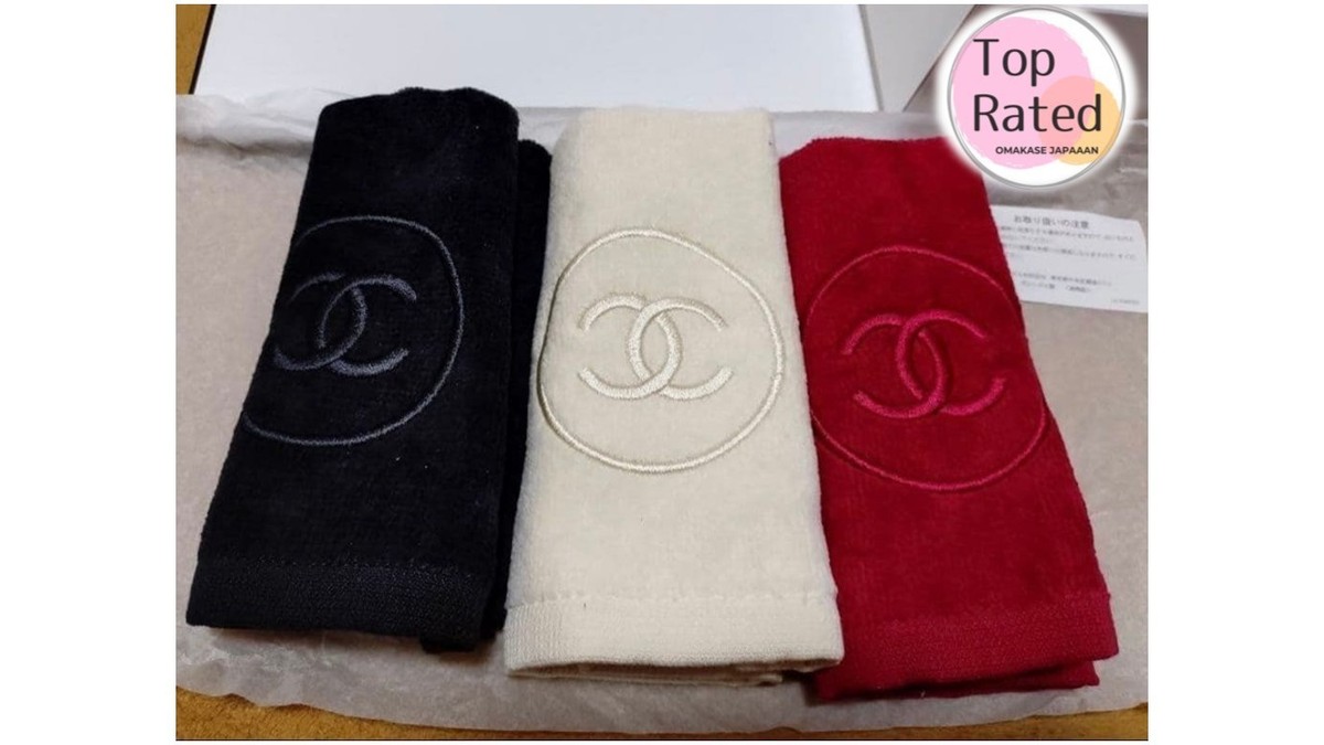 Chanel towel LA COLLECTION Set of 3 Red Black White | eBay