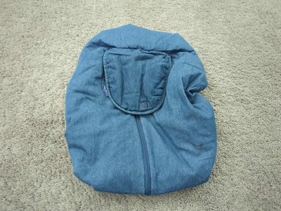 Eddie Bauer Baby Car Seat Cover Blue Denim Reversible