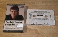 John Lennon Collection 17 Greatest Hits Cassette Tape, 1982 Geffen THE BEATLES