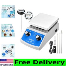 Magnetic Stirrer Hot Plate w/Stir Bar Retriever, 100-2000RPM Hot Plate Stirrer
