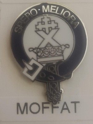 Scottish Surname Moffat Lapel Pin Crest Coat Of Arms Heraldry