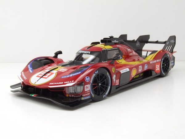 Ferrari 499P #51 24H Le Mans 2025 Guidi Calado Giovinazzi Modellauto 1:18 Burago-image