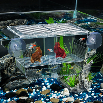 extra large fish breeding box ZISS you can watch the mother fish spawning or fish fighting BRYHZKCM 2pcs Fish Hatchery Breeder