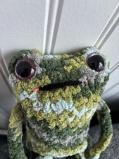 Frog Plush Handmade Plushie Crochet Amigurumi Stuffed Toy