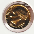 24k Gold Plate Rare Old US 1976 Liberty Roosevelt Dime Collector Collection Coin
