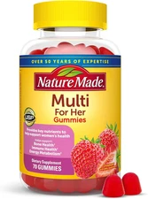 Nature Made Multivitamin For Women, Womens Gummy 70 70 Count (Pack of 1)