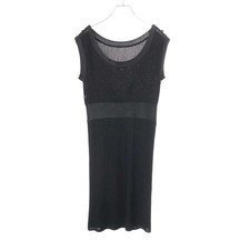 CHANEL Sleeveless Dress P37549K02416 Black 42 ITZKV45TCIPK F/S from Japan