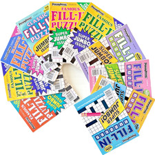 NEW Lot 10 Dell Penny Press Famous Classic Original Fill In Jumbo Puzzle Books