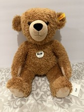 Steiff Happy Teddy Bear 012617 Brown NWT Tags Button In Ear - Retired - Hangtag