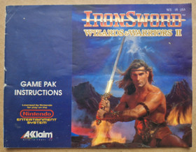 Wizards & Warriors + Iron Sword Nintendo NES Lot