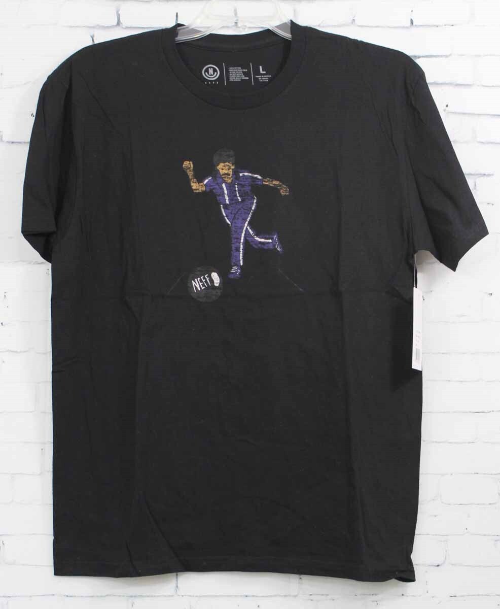 Хлопковая футболка Neff Oddballz с коротким рукавом мужская большого размера Черная Новая 2990₽