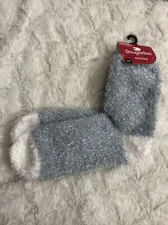 Snugadoo Adult Women's Warm Winter Socks Blue  One Size New With Tags