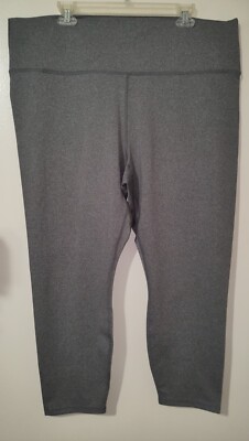 Fabletics Define PowerHold  High-Waisted 7/8 Legging 4X Cool Grey Gray NEW