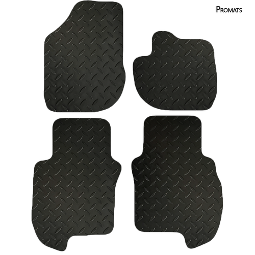 Rubber Car Mats For Honda Jazz Hybrid 4 Pcs Tailored Floor Fitted Black