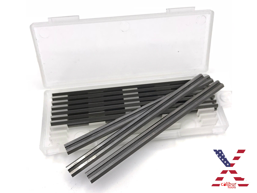 10Pcs 31/4 Inch Reversible Electric Planer Blades Boxed HSS For Makita