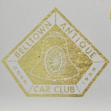2009 Belltown Antique Car Club Meet East Hampton Connecticut Metal Plaque 2009 Belltown Antique Car Club Meet East Hampton Connecticut Metal Plaque
