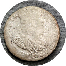 elf Danzig Free City Poland 6 Groszy 1761 Silver