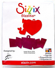 Tags #4 Sizzix Sizzlits Tag Die 654541 NEW! w...