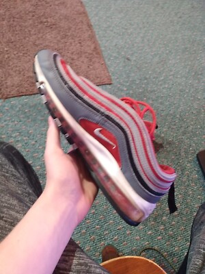 Ct1148 600 Air Max 97 Gold And Red Nike Shoes Nike Air Max 97