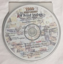 Vintage 1999 Supplement ART PRINT INDEX Windows 95 98 NT Software CD-ROM