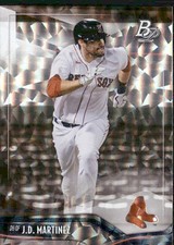 2021 BOWMAN PLATINUM BASE ICE BOSTON RED SOX J.D. MARTINEZ #43