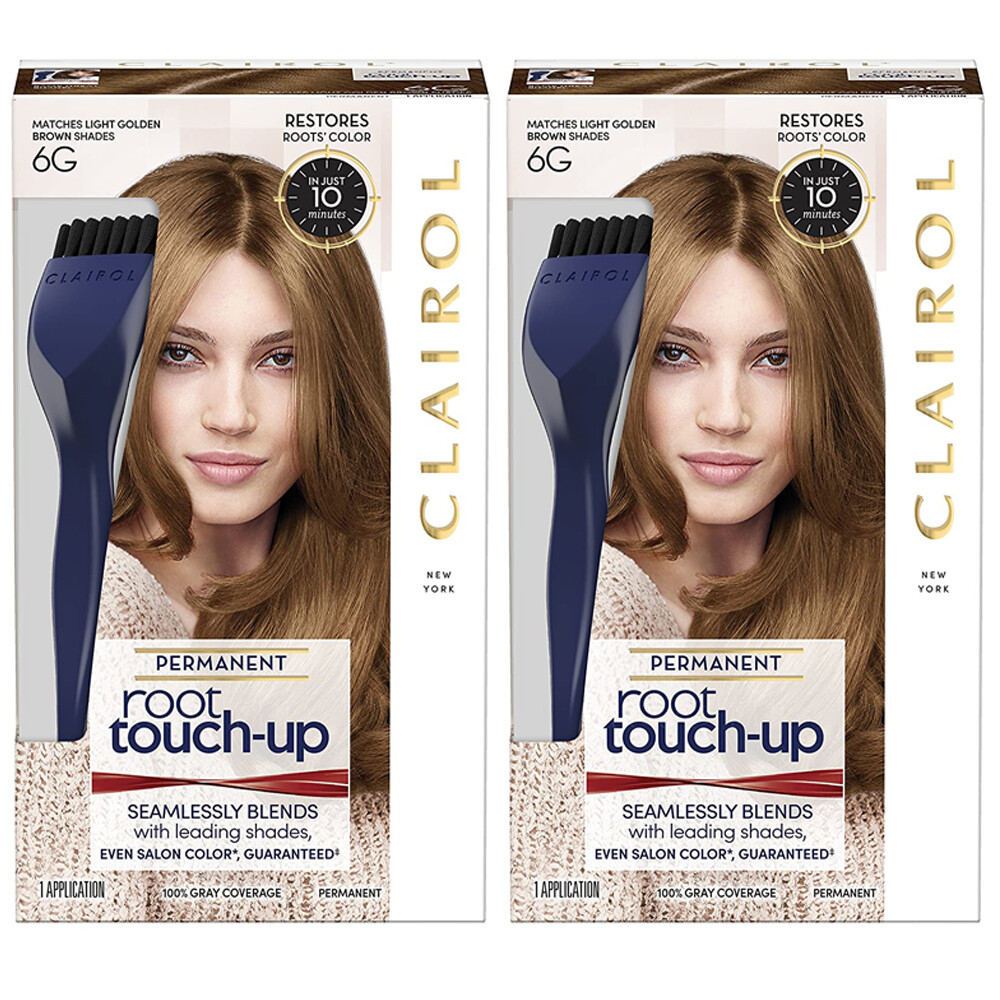 Pack of (2) New Clairol Nice 'n Easy Root Touch-Up 6G Light Golden Brown