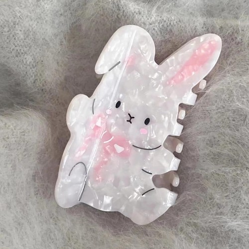Bunny Hair Clips for Women White Rabbit Hair Claw Clips Cute Animal Hair Acce... - Picture 4 of 7