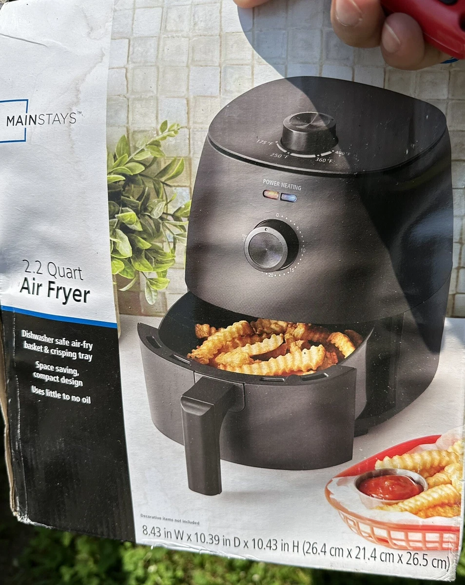 Mainstays Quart Compact Air Fryer, NonStick, Dishwasher, 53 OFF