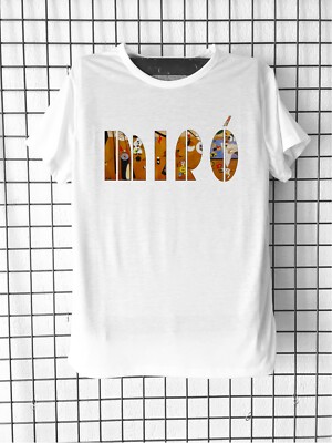 Miro Juan T-Shirt Schriftzug Harlekin Karneval Kunst Surrealismus Sammlung