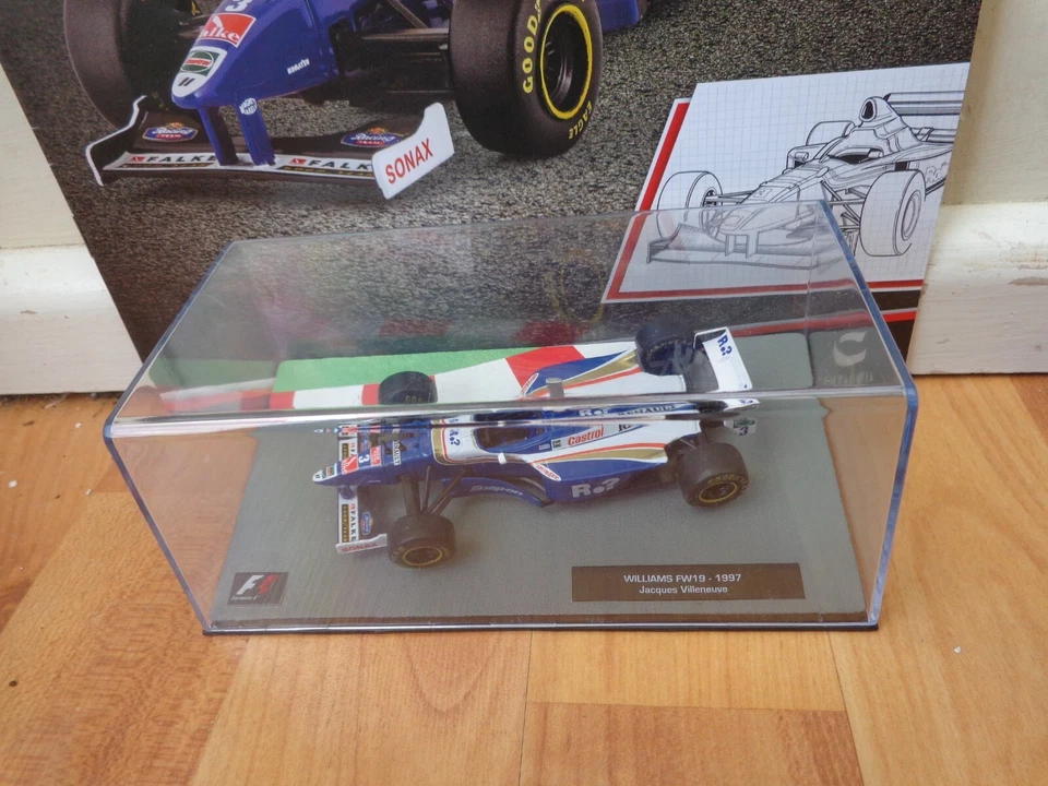 1/43 F1 FORMULA 1 CAR COLLECTION - 1997 WILLIAMS FW19 JACQUES VILLENEUVE CAR #26 - Image 2 of 2