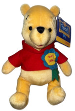 Gund 100 Acre Collection Best Friend Badge Winnie the Pooh New Plush Teddy Bear