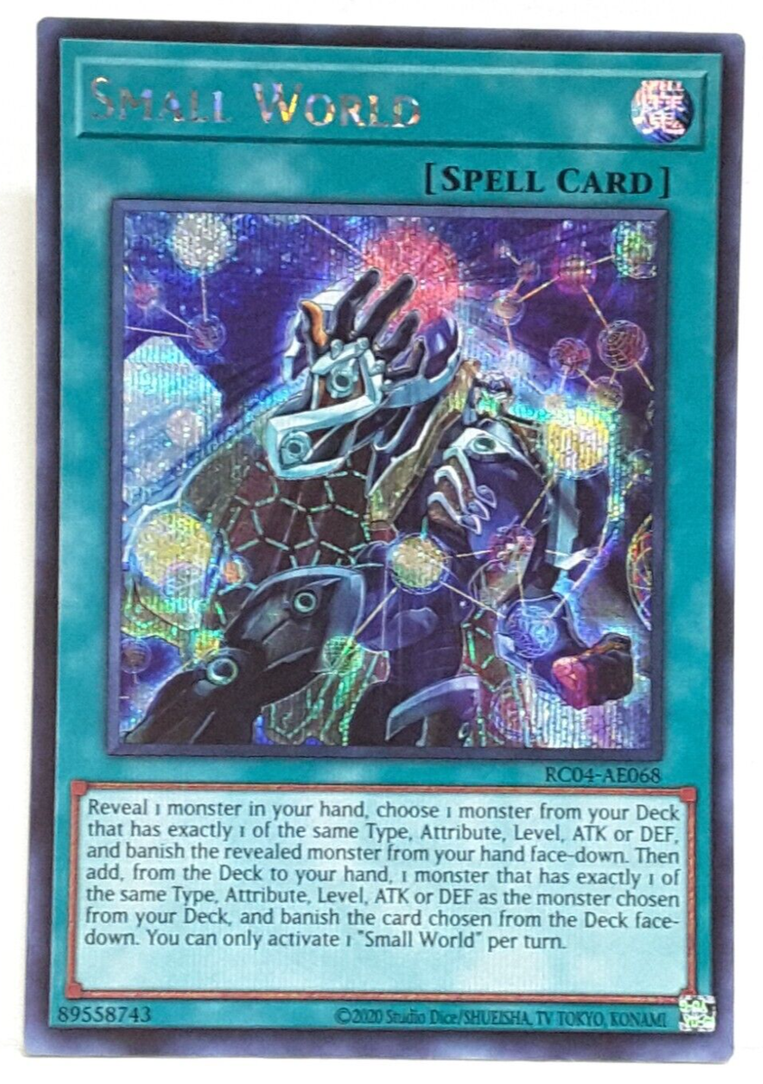 Yugioh Asian-English Small World RC04-AE068 Secret Rare | eBay