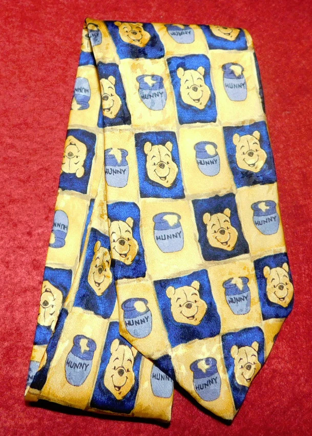 THE DISNEY STORE MADE IN ITALY CORBATA TEMÁTICA OSO POOH AMARILLO/AZUL - CORBATAS DE DISEÑADOR Foto 2 de 3