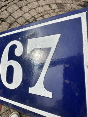 ANCIEN NUMERO 42 EMAIL MAISON PLAQUE EMAILLEE DE RUE 15cmx10cm EUR 12,00 - FR